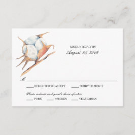 Cotton Pflanze | HochzeitsrSVP RSVP Karte