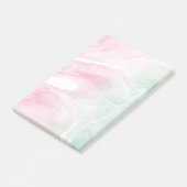 Cotton Pink Girly Mint Ombre Post-it Klebezettel (angewinkelt)