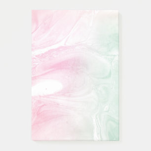 Cotton Pink Girly Mint Ombre Post-it Klebezettel