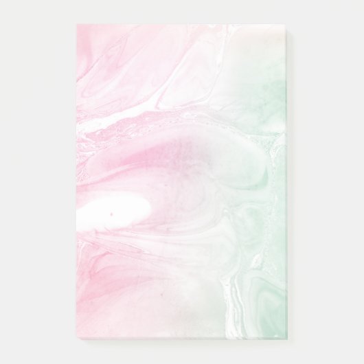Cotton Pink Girly Mint Ombre Post-it Klebezettel (Vorderseite)