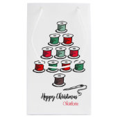 Cotton Reel Weihnachtsbaum Kleine Geschenktüte (Rückseite)