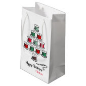 Cotton Reel Weihnachtsbaum Kleine Geschenktüte (Rückseite Schrägansicht)