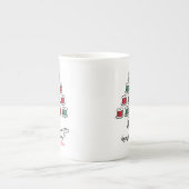 Cotton Reel Weihnachtsbaum Porzellantasse (Vorderseite)