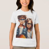 Cotton Short Sleeve Crew Neck T - Shirt (Vorderseite)