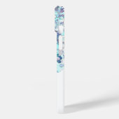 Cotton Süßigkeiten niedlich blaue Glitzer Aquarell Case-Mate iPhone Hülle (Rückseite / Links)