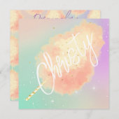 Cotton Süßsternstaub pfirsichfarben aquamarine lil (Vorne/Hinten)