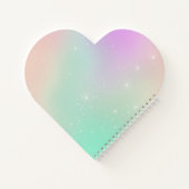 Cotton Süßsternstaub pfirsichfarben aquamarine lil Notizblock (Rückseite)