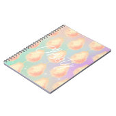 Cotton Süßsternstaub pfirsichfarben aquamarine lil Notizblock (Linke Seite)