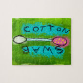 Cotton Swab Jigsaw Puzzle - Funny Bad (Horizontal)