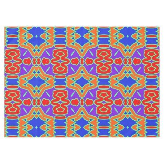 Cotton Tableclover, ein mehrfarbiges Stoffmuster T Tischdecke (Vorderseite (Horizontal))