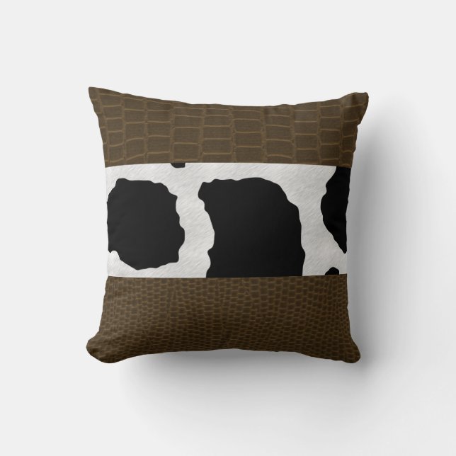 Cotton 'Throw Reversible Animal Print Kissen (Vorderseite)