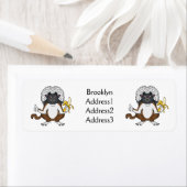 Cotton Top Tamarin Affe Cartoon Illustration (Insitu)