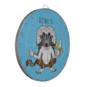 Cotton Top Tamarin Affe Cartoon Illustration Dartscheibe (Vorderseite Links)