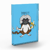 Cotton Top Tamarin Affe Cartoon Illustration Fotoblock (Links)