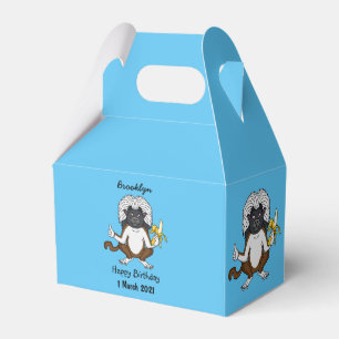 Cotton Top Tamarin Affe Cartoon Illustration Geschenkschachtel