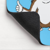 Cotton Top Tamarin Affe Cartoon Illustration Mousepad (Ecke)