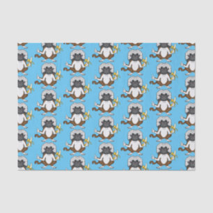 Cotton Top Tamarin Affe Cartoon Illustration Seidenpapier