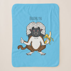 Cotton Top Tamarin Affe Cartoon Illustration Sherpadecke