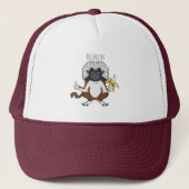 Cotton Top Tamarin Affe Cartoon Illustration Truckerkappe (Vorderseite)