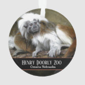 Cotton Top Tamarins Ornament (Rückseite)