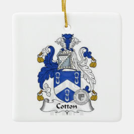 Cotton-weiße Wappen Keramikornament