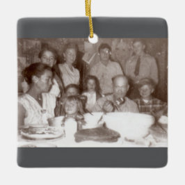 Cotton-White-Familie 1950 Keramikornament