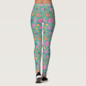 Cottonball Muster Erwachsene Leggings (Rückseite)