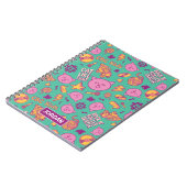 Cottonball-Muster Personalisiertes Notebook Notizblock (Linke Seite)
