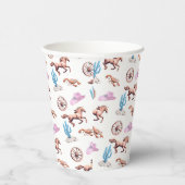 Cottoncandy Western Theme Cowgirl Party Art Pappbecher (Rechts)