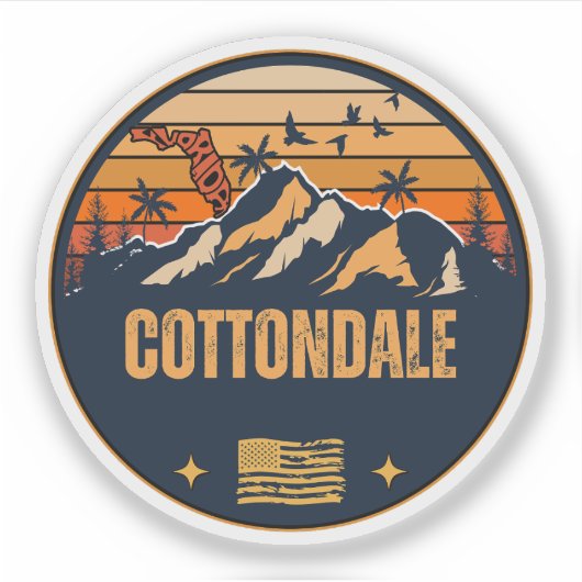 Cottondale, Florida Aufkleber (Vorderseite)