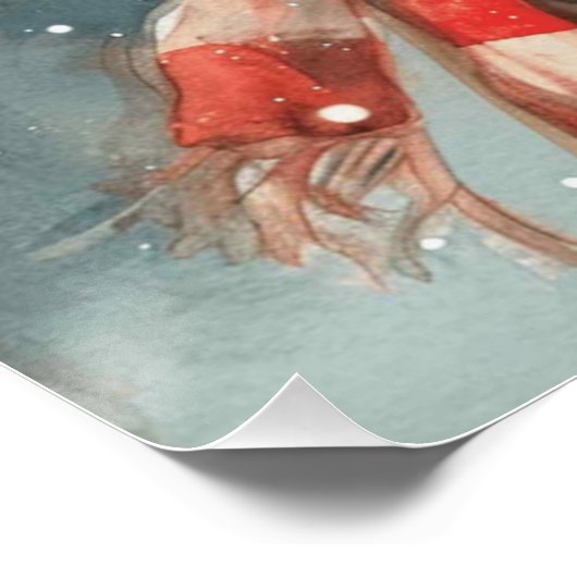 Cottontail Bubbles: Ein bisschen Whimsy Bunny Poster (Ecke)