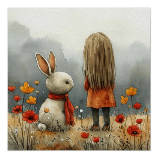 Cottontail Carousel: Ein bisschen Whimsy Bunny Poster (Vorderseite)