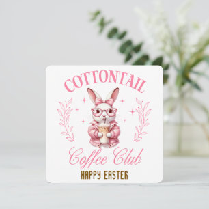 Cottontail Coffee Club Happy Ostergrusskarte Dankeskarte