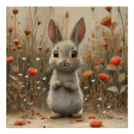 Cottontail Dream: Ein bisschen Whimsy Bunny Poster