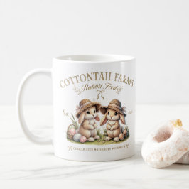 Cottontail Farms Vintage Easter Bunnies Kaffeetasse