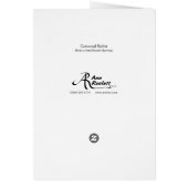 Cottontail Rabbit Card (Hinten)