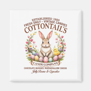 Cottontail's Candy Co. Vintag Ostern Osterhase Magnet
