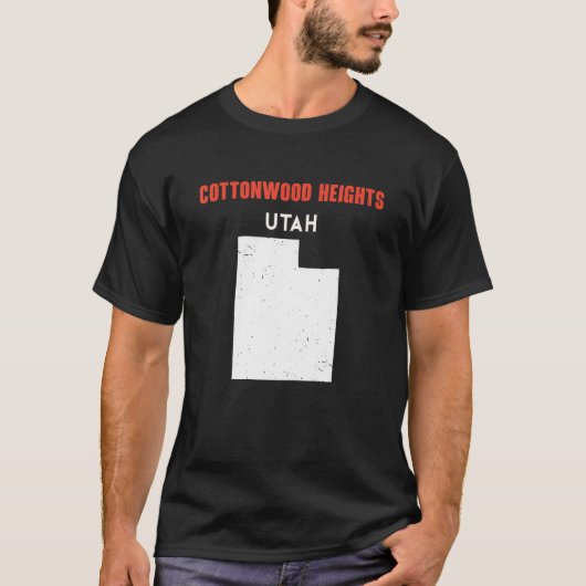 Cottonwood Heights Utah USA State America Travel U T-Shirt (Vorderseite)