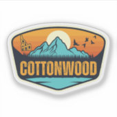 Cottonwood, Idaho Aufkleber (Vorderseite)
