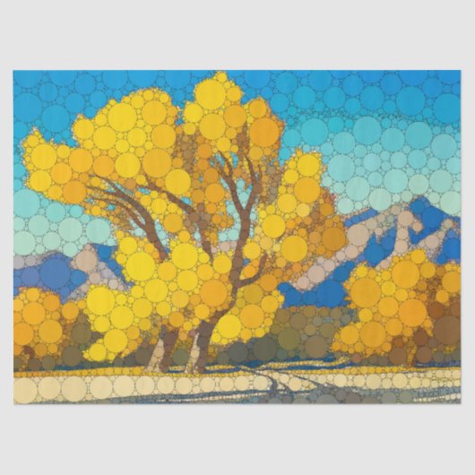 Cottonwoods by After Maynard Dixon Seidenpapier (Vorderseite)
