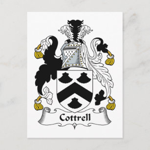 Cottrell-Familienwappen Postkarte