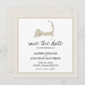 Cotuit Cape Cod Wedding Save the Date (Vorne/Hinten)