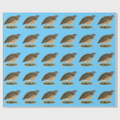 Coturnix Pharaoh Quail Geschenkpapier (Flach)