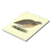 Coturnix Pharaoh Quail Notizblock (Rotiert)
