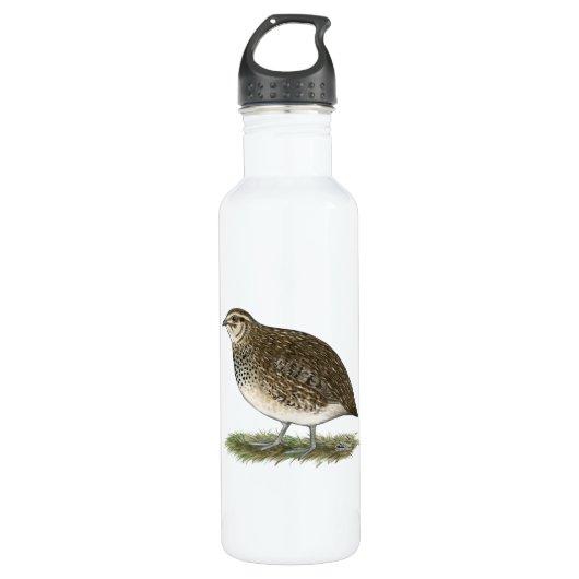 Coturnix Quail Hen Trinkflasche (Vorderseite)