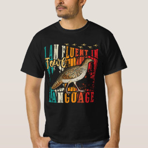 Coturnix Quail Vintag bin ich in der Sprache der V T-Shirt