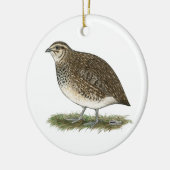Coturnix-Wachtel-Henne Keramik Ornament (Links)