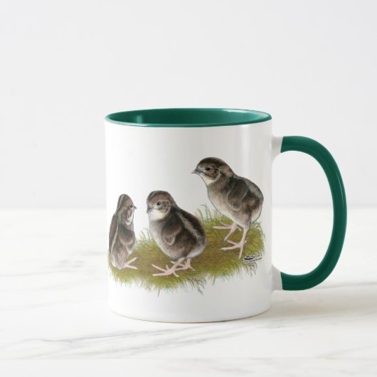 Coturnix-Wachtel-Küken Tasse (Rechts)