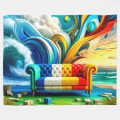 Couch Art Fleecedecke (Vorderseite (Horizontal))