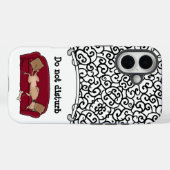 Couch Greyhound (fawn) Dog Lazy Sleeping Funny Case-Mate iPhone Hülle (Rückseite (Horizontal))
